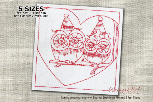 Christmas Owl Couple Design
