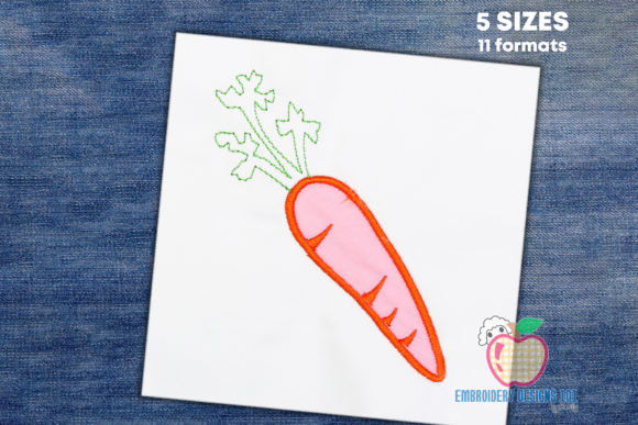 Fresh Orange Carrot Applique