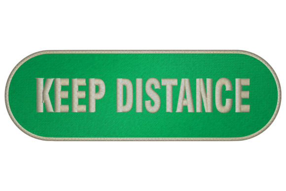 Keep Distance: A Craft Fair-Ready Embroidery Design