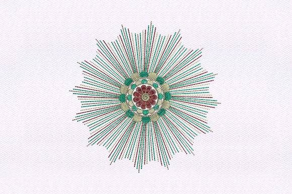 Lines Flower Quilting Design