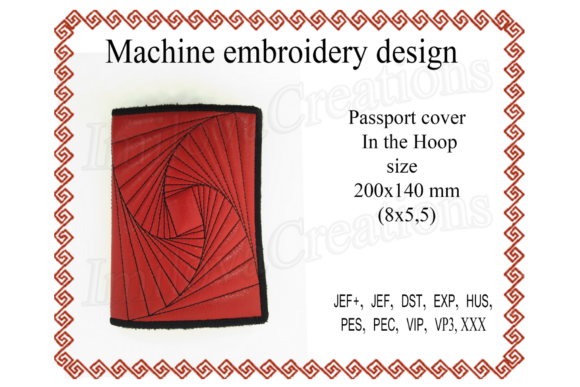 Passport Cover – In The Hoop