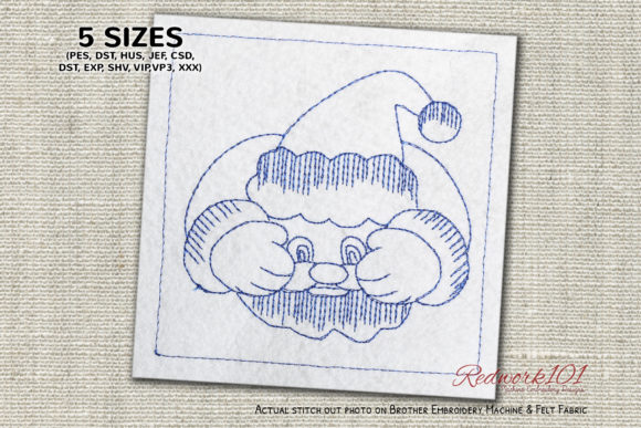 Santa Claus with Hands: A Festive, Flexible Holiday Embroidery Choice
