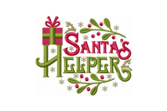 Santa’s Helper Embroidery Design
